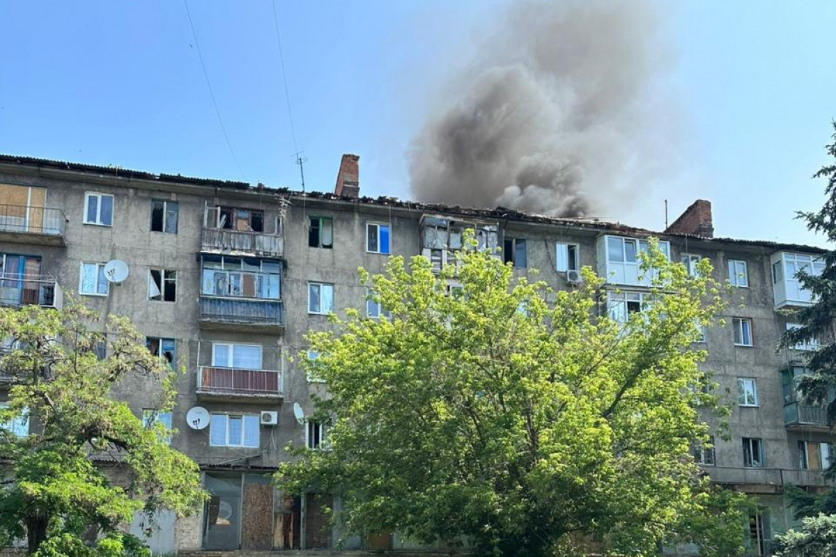 Наслідки обстрілу Костянтинівки. Фото: Костянтинівська МВА