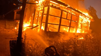 Наслідки обстрілу Святогірська. Фото: кадр із відео